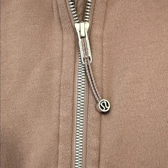 Women Lululemon scuba oversized funnel neck half zip long M/L taupetastic - Picture 2 of 4